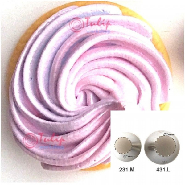 Насадка открытая звезда №231, 431 | Французкая (18 лучей) - Standard open star tip #231, 431 | French | by Tulip Workshop