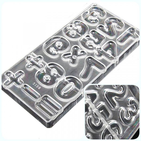 Поликарбонатная форма для шоколада 275*135*24 мм | Цифры мод.2139 Поликарбонатная форма для шоколада 275*135*24 мм | Цифры мод.2139