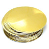 Подложка для торта Золото/Жемчуг 2х сторон. 0.8 мм, Ø 180 мм