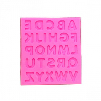 Молд силиконовый Алфавит Латинский | 3D Молд силиконовый Алфавит Латинский | 3D