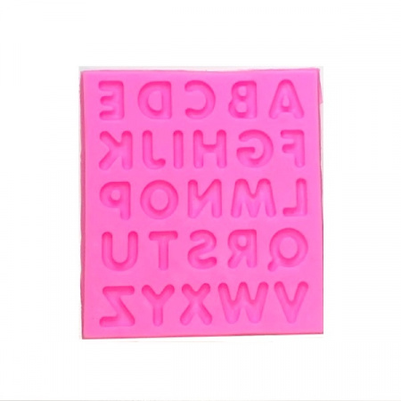 Молд силиконовый Алфавит Латинский | 3D Молд силиконовый Алфавит Латинский | 3D