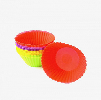 Форма для выпечки Капкейков силиконовая Ø 4.5 высота 3.5 см | набор 12 шт Форма для выпечки Капкейков силиконовая Ø 4.5 высота 3.5 см | набор 12 шт