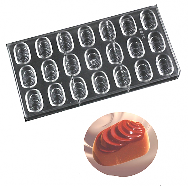 Поликарбонатная форма для шоколада 275*135*24 мм | Ракушка мод.2199 Поликарбонатная форма для шоколада 275*135*24 мм | Ракушка мод.2199