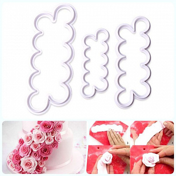 Вырубка лепестки Розы | Набор 3 шт Вырубка лепестки Розы | Набор 3 шт