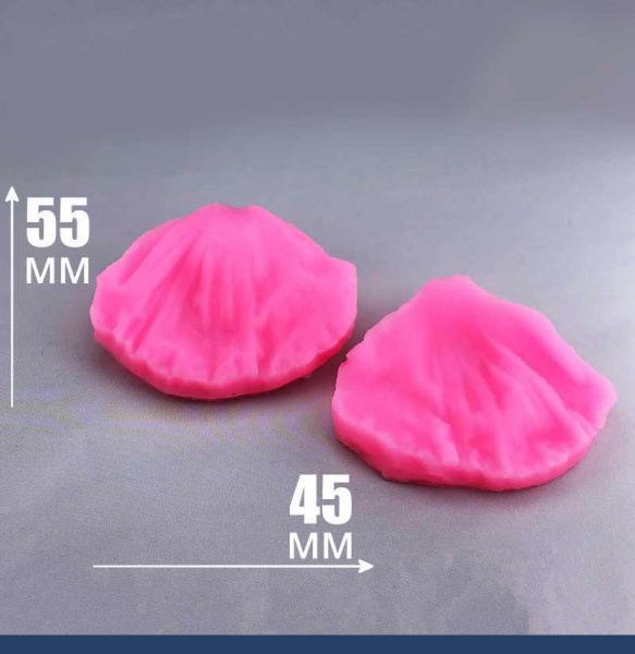 Молд силиконовый (вайнер) лепесток Пиона малый (1), комплект 2 шт (55•45 мм) 1006 Молд силиконовый (вайнер) лепесток Пиона малый (1), комплект 2 шт (55•45 мм) 1006