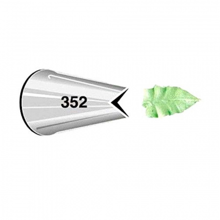 Кондитерская насадка листик розы №349-352 | Эконом