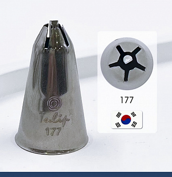 Кондитерская насадка 177 Tulip звезда закрытый центр сирень