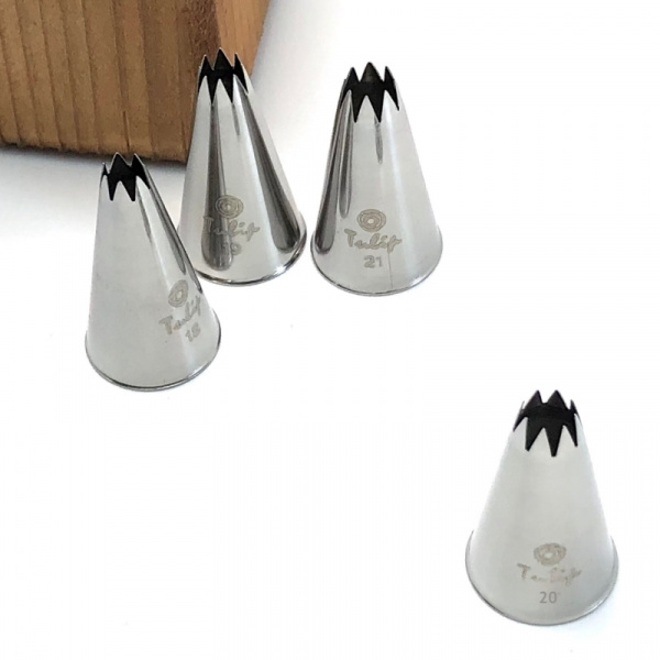 Кондитерская насадка открытая звезда №20 Tulip™ малый размер (diam. 5.5 mm; 8 лучей)