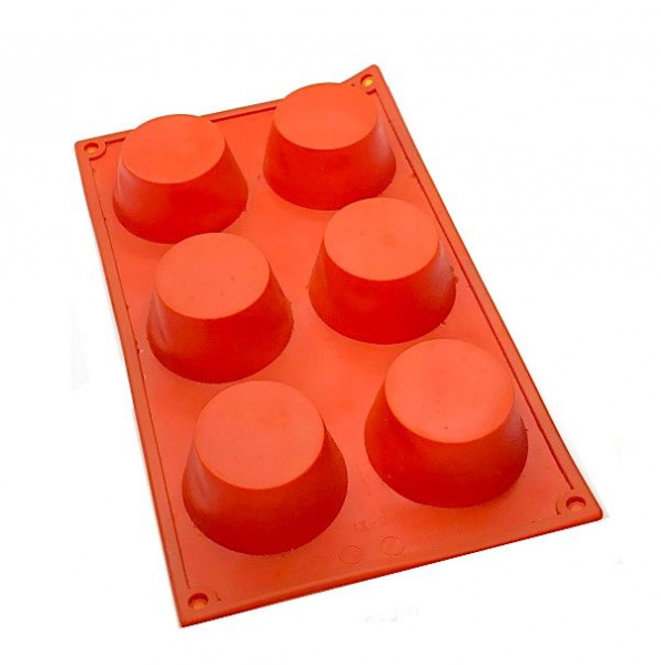 Форма силиконовая для выпечки Кекс 6 фигур | 295*175*35 мм Форма силиконовая для выпечки Кекс 6 фигур | 295*175*35 мм