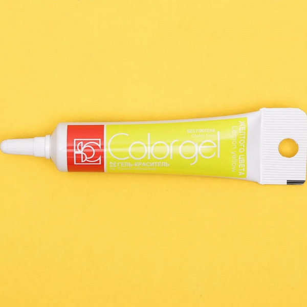 Краситель пищевой гелевый Colorgel: Lemon Yellow (Жёлтый Лимон) | 20-100 гр